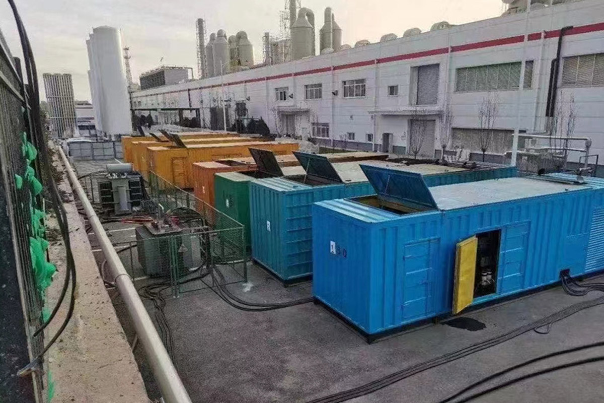 楚雄发电机租赁施工现场